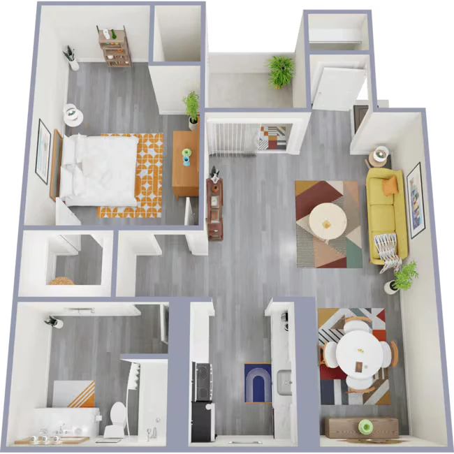 One Bed, One Bath 0245 0245 floor plan